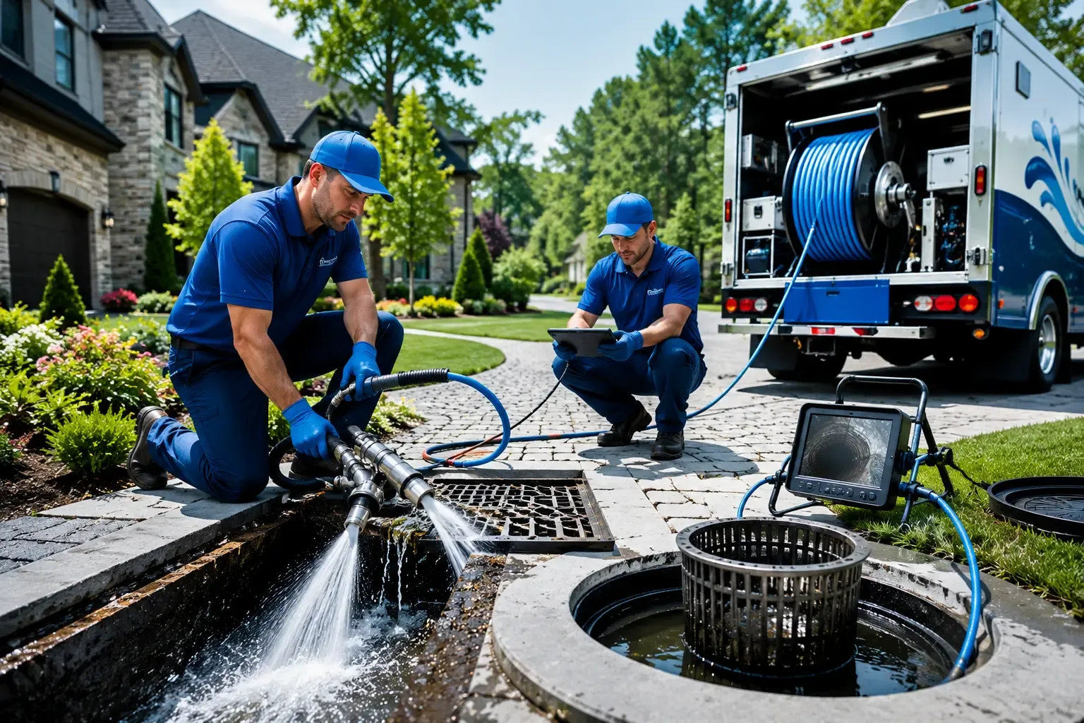 Professional Outdoor Drain Cleaning Service and sewer drain cleaning specialists